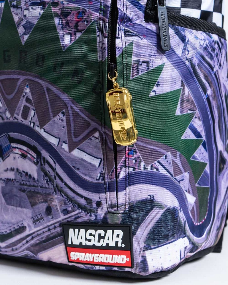 Sprayground Backpack NASCAR TRACK DAY Purple | CQXPW7520