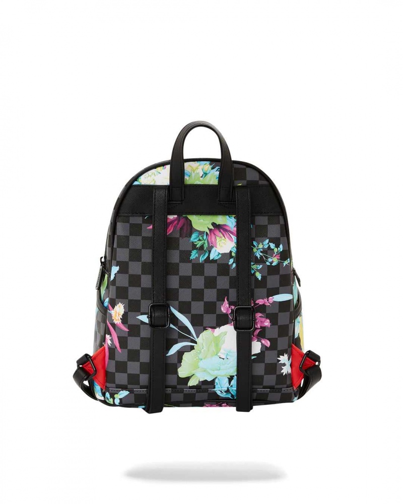 Sprayground Backpack NEON FLORAL SAVAGE Grey | ZNUCF0239