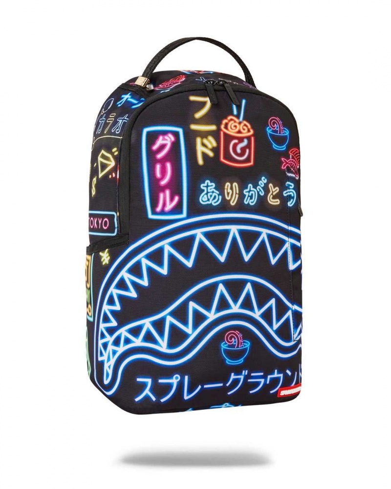 Sprayground Backpack NEON SHUJUKI Black | FYGJV3526