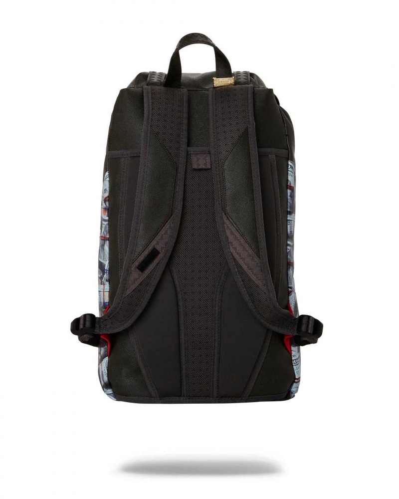 Sprayground Backpack NEW MONEY STACKS HILLS Black | CQOEG3518