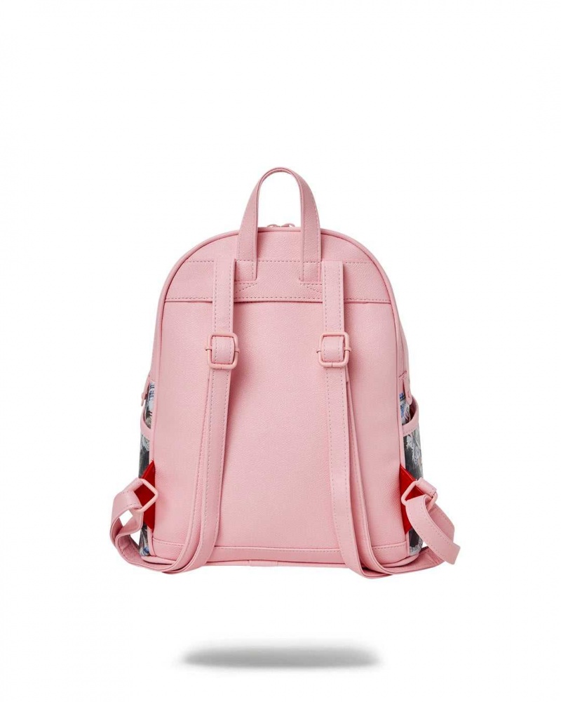 Sprayground Backpack NEW MONEY STACKS SAVAGE Pink | BKZAC8153