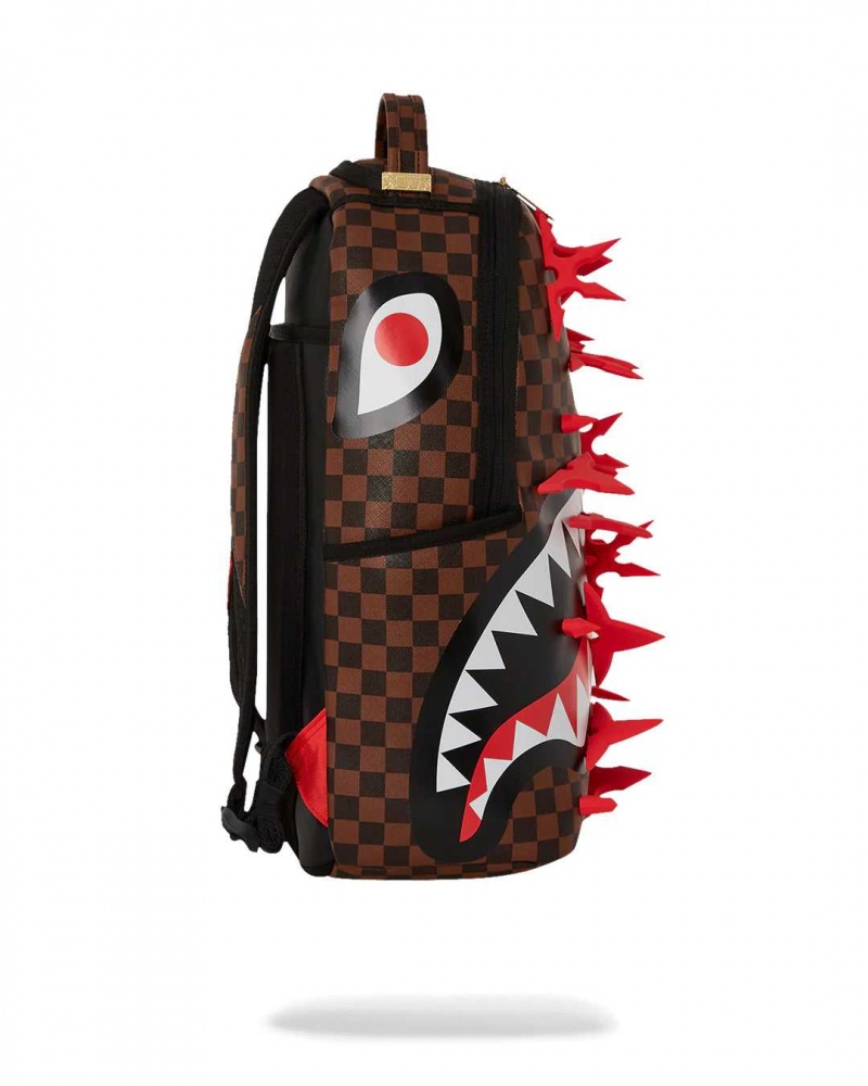 Sprayground Backpack NINJA STAR SMASHED DLXSV BACKPACK Red | IYZMW2983