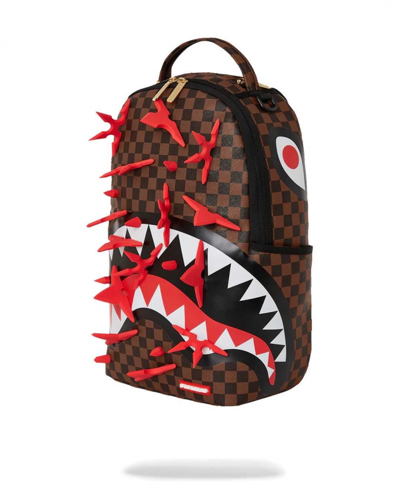 Sprayground Backpack NINJA STAR SMASHED DLXSV BACKPACK Red | IYZMW2983