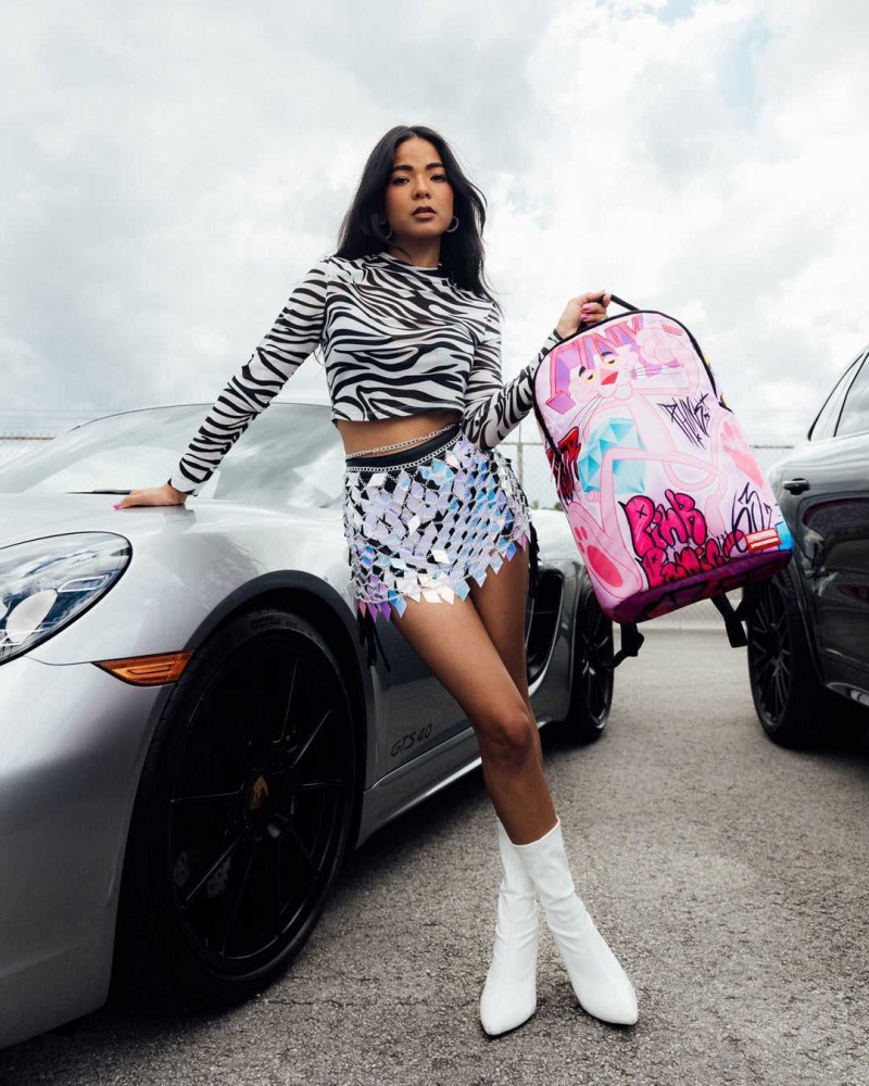 Sprayground Backpack PANTHER ON THE RUN BACKPACK Pink | XZMGP3294