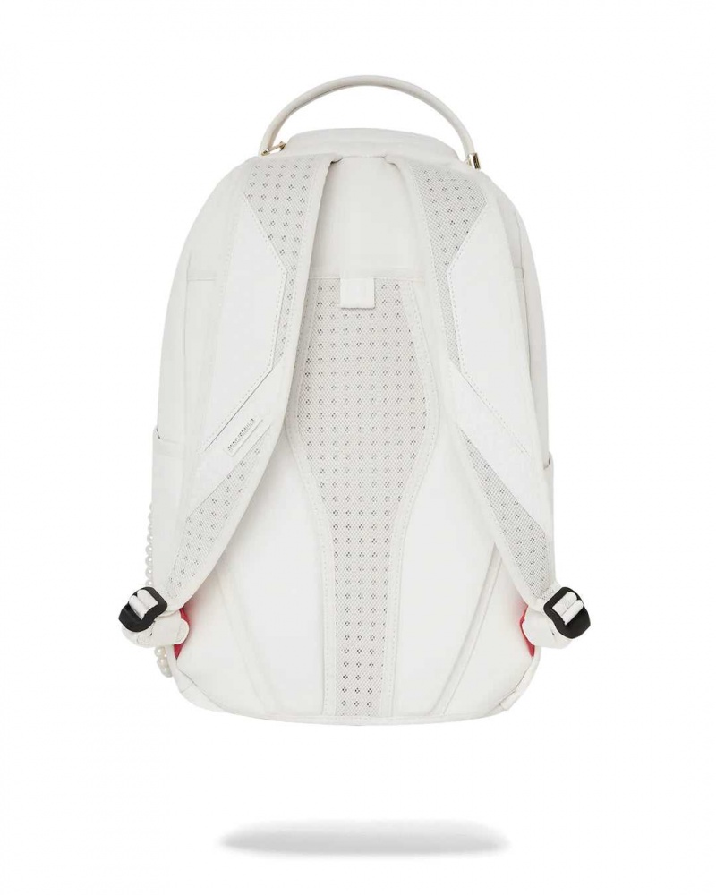 Sprayground Backpack PEARL SHARKMOUTH BACKPACK White | NQIBV5074