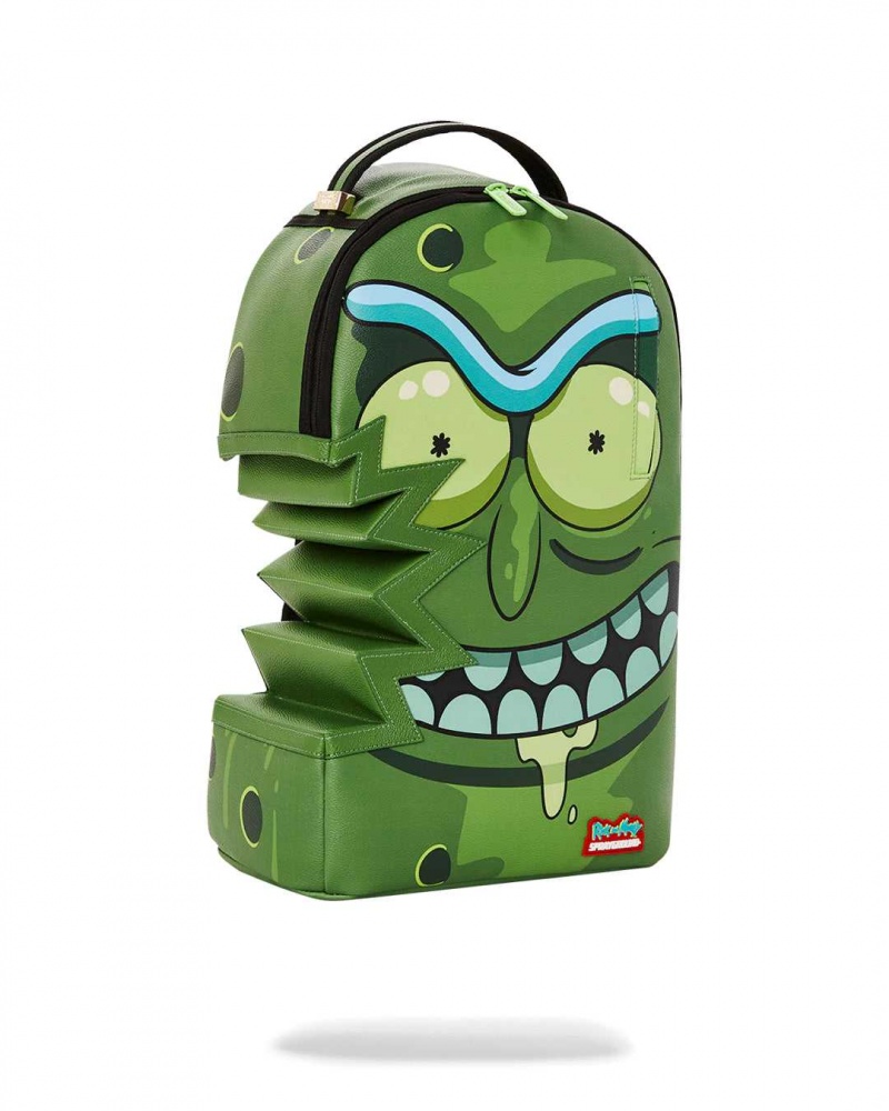 Sprayground Backpack PICKLE RICK SHARKBITE BACKPACK Green | CDWTF0369