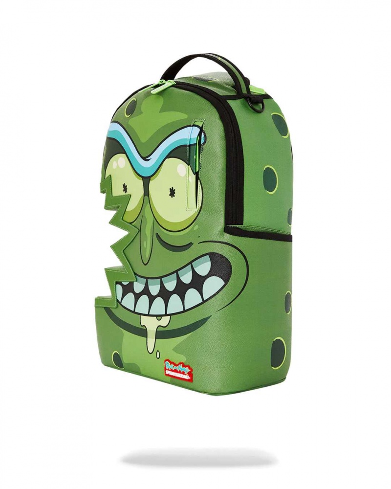 Sprayground Backpack PICKLE RICK SHARKBITE BACKPACK Green | CDWTF0369