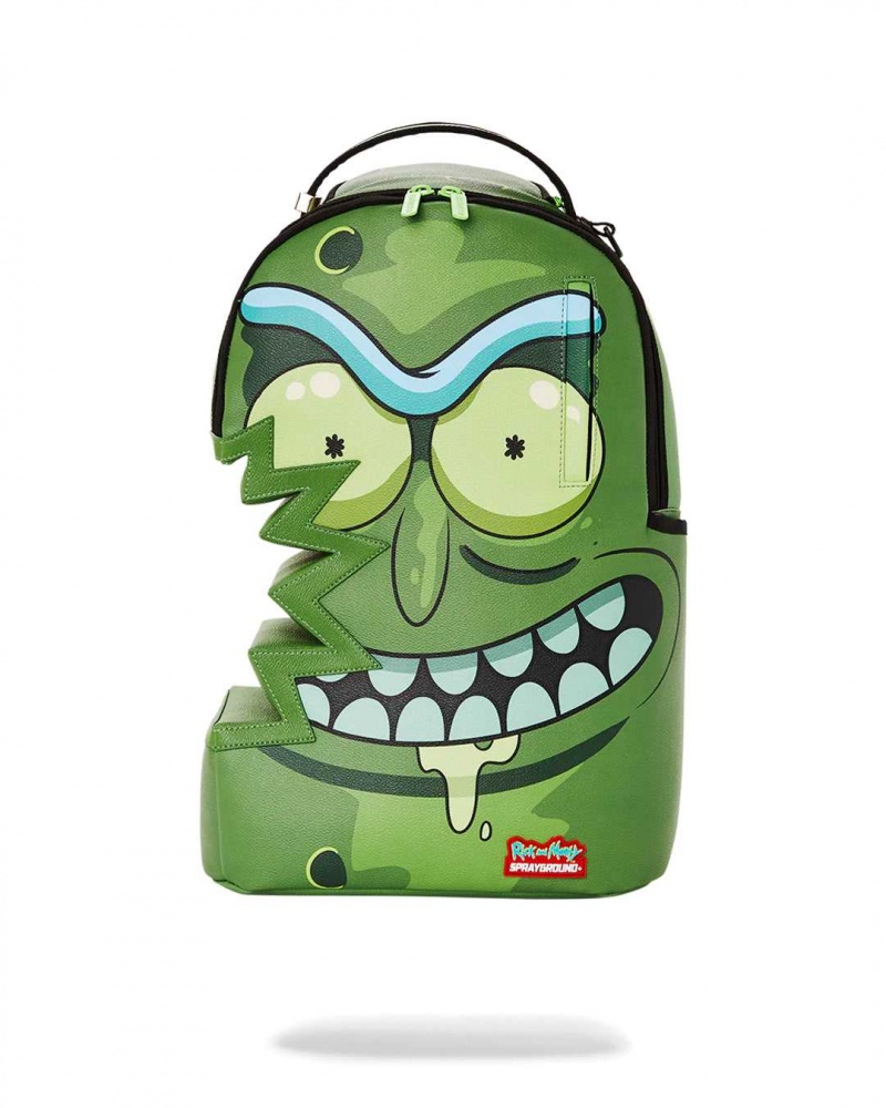 Sprayground Backpack PICKLE RICK SHARKBITE BACKPACK Green | CDWTF0369