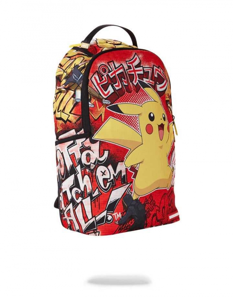 Sprayground Backpack PIKACHU 2 BACKPACK Red | KHUND8413