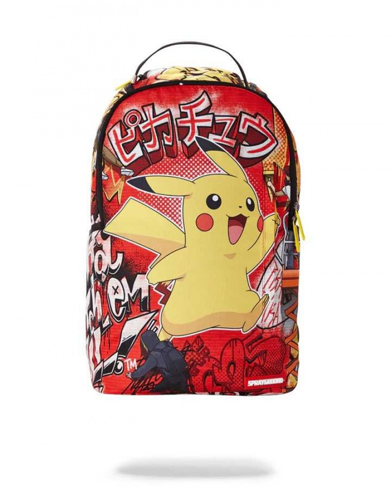 Sprayground Backpack PIKACHU 2 BACKPACK Red | KHUND8413