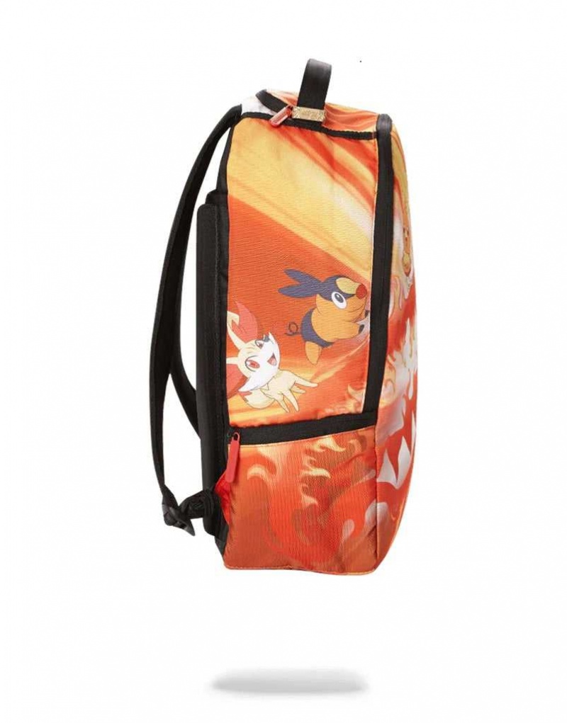 Sprayground Backpack POKEMON FIRE SHARK BACKPACK Orange | JNPBT6785