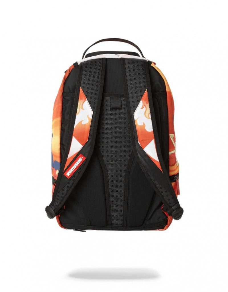 Sprayground Backpack POKEMON FIRE SHARK BACKPACK Orange | JNPBT6785