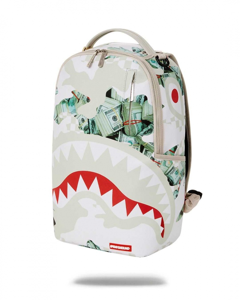 Sprayground Backpack POWDER DLXVF BACKPACK White | DXBZO1320