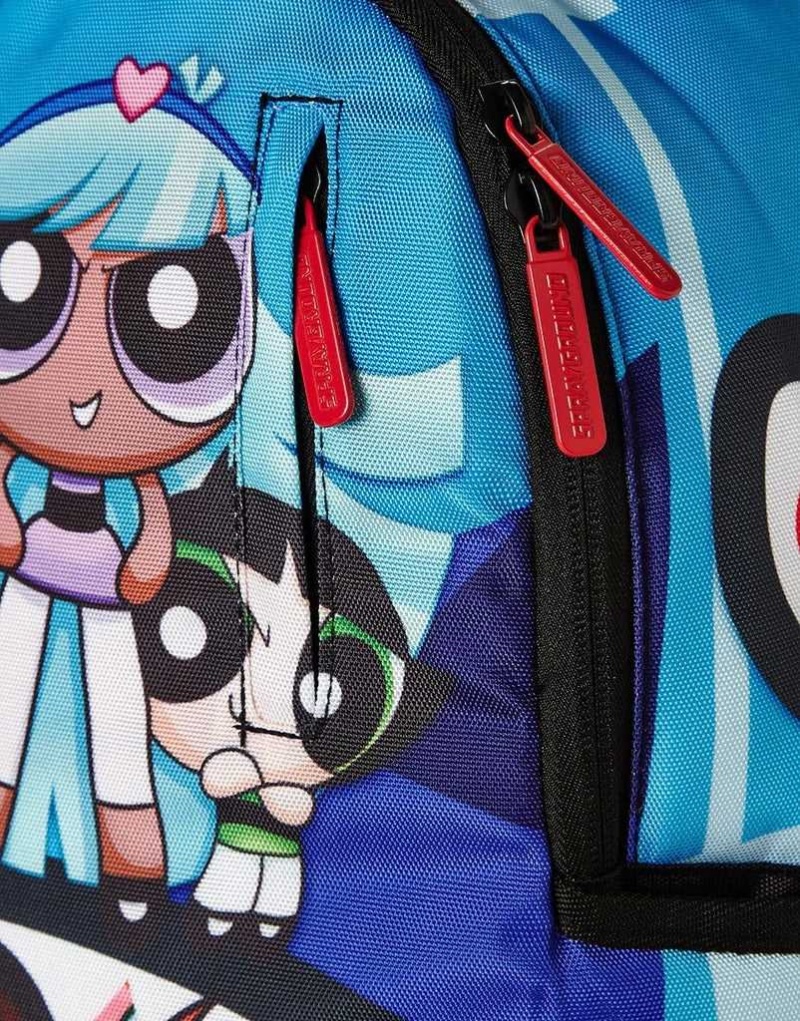 Sprayground Backpack POWERPUFF GIRLS SHARK BACKPACK Blue | DPBNI5812