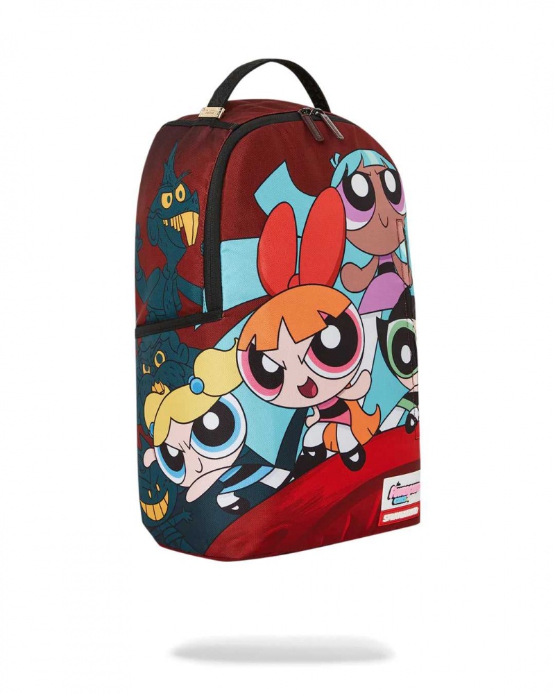 Sprayground Backpack PPG: STAND OFF BACKPACK Bordeaux Burgundy | LYAFC8076