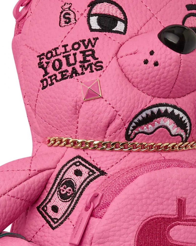 Sprayground Backpack PRETTY LITTLE PUNK MINI BEAR CUB BACKPACK Pink | ZSXNI3079