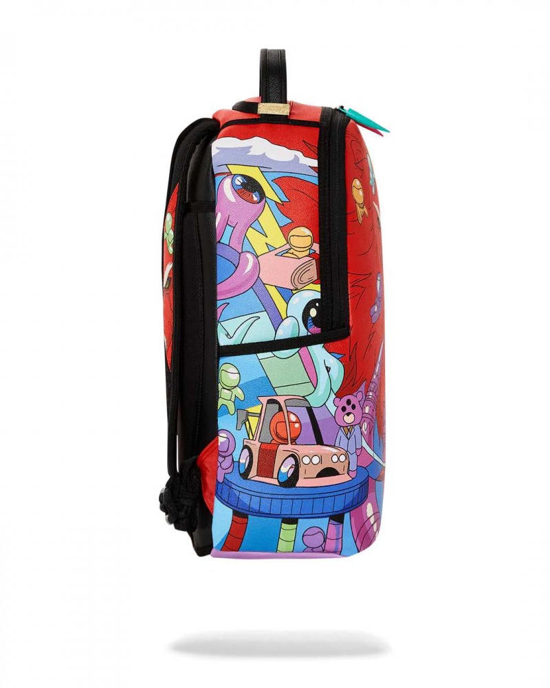 Sprayground Backpack PSYCHO WORLD OF FUN BACKPACK Red | BGVHY9245