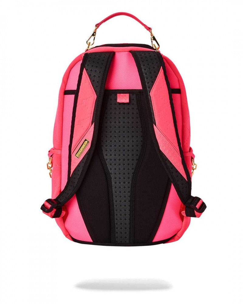 Sprayground Backpack PUFFY BAG DLXVF BACKPACK Pink Fuchsia | WQZAV5372