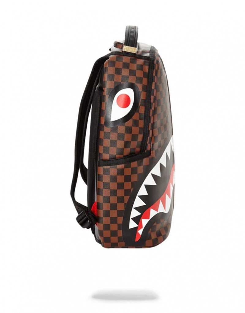 Sprayground Backpack Paris Vs Florence Shark Brown | DWZGB0479