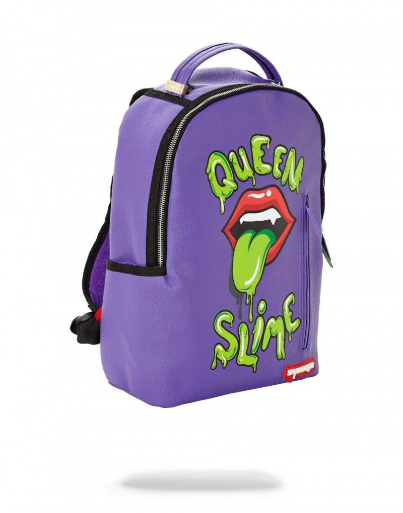 Sprayground Backpack QUEEN SLIME BACKPACK Purple | GWVOI8206