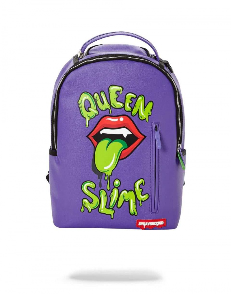 Sprayground Backpack QUEEN SLIME BACKPACK Purple | GWVOI8206