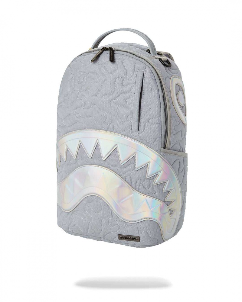 Sprayground Backpack QUILTED NORTHERN DLXVF BACKPACK Grey | KSFIY5934