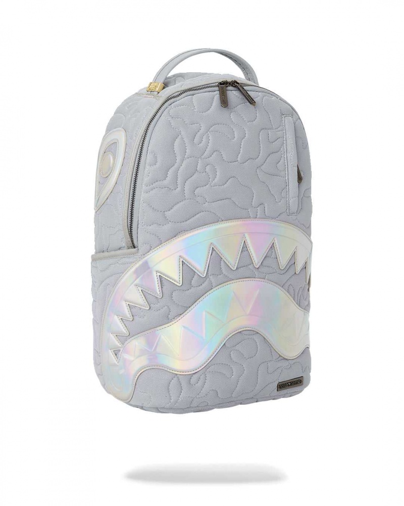 Sprayground Backpack QUILTED NORTHERN DLXVF BACKPACK Grey | KSFIY5934