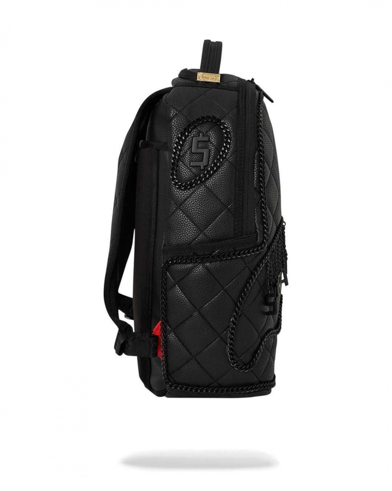 Sprayground Backpack QUILT WITH 1 LINE STITCH BACKPACK Black | FVYAJ5307