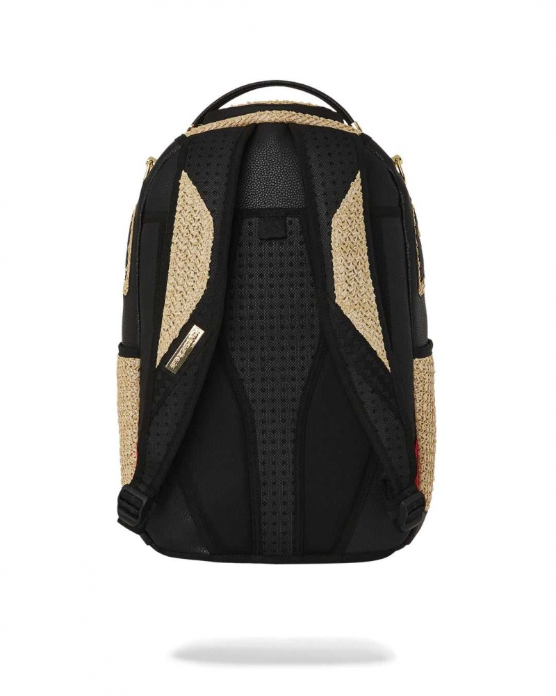 Sprayground Backpack RAFFIA SHARK BACKPACK Beige | VRZCD6490