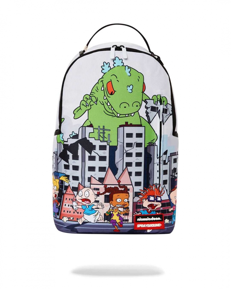 Sprayground Backpack REPTAR ATTACK BACKPACK White | PAJEC6381