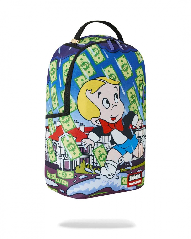 Sprayground Backpack RICHIE RICH MAKIN IT RAIN BACKPACK Blue | AUFHK9745