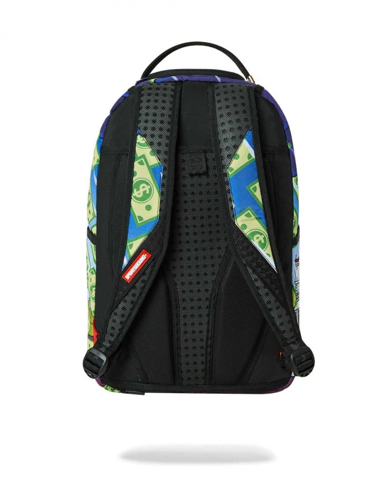 Sprayground Backpack RICHIE RICH MAKIN IT RAIN BACKPACK Blue | AUFHK9745