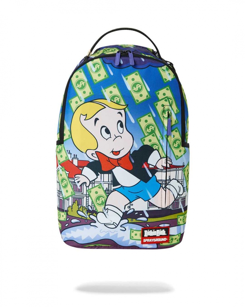 Sprayground Backpack RICHIE RICH MAKIN IT RAIN BACKPACK Blue | AUFHK9745