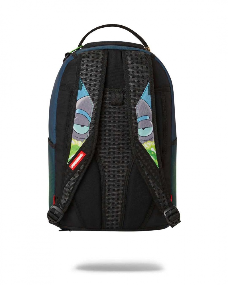 Sprayground Backpack RICK AND MORTY PORTAL SM DLXR BACKPACK Green | WOMDJ2536