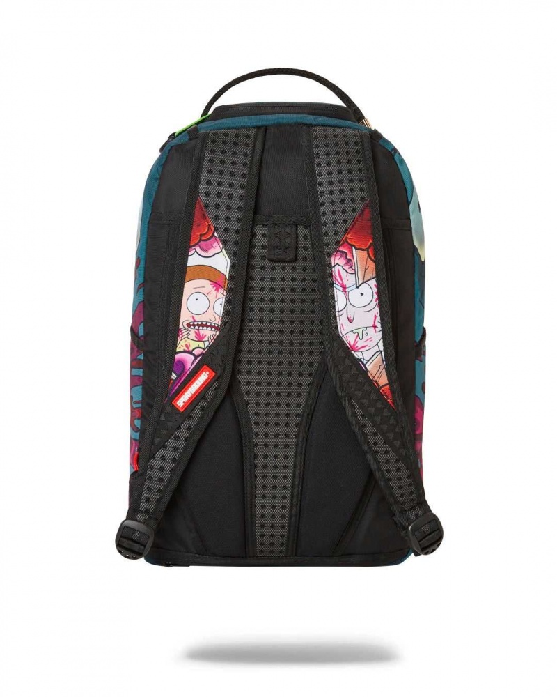 Sprayground Backpack RICK AND MORTY SHARKMOUTH WOUND DLXR BACKPACK Green | HTOGK6852