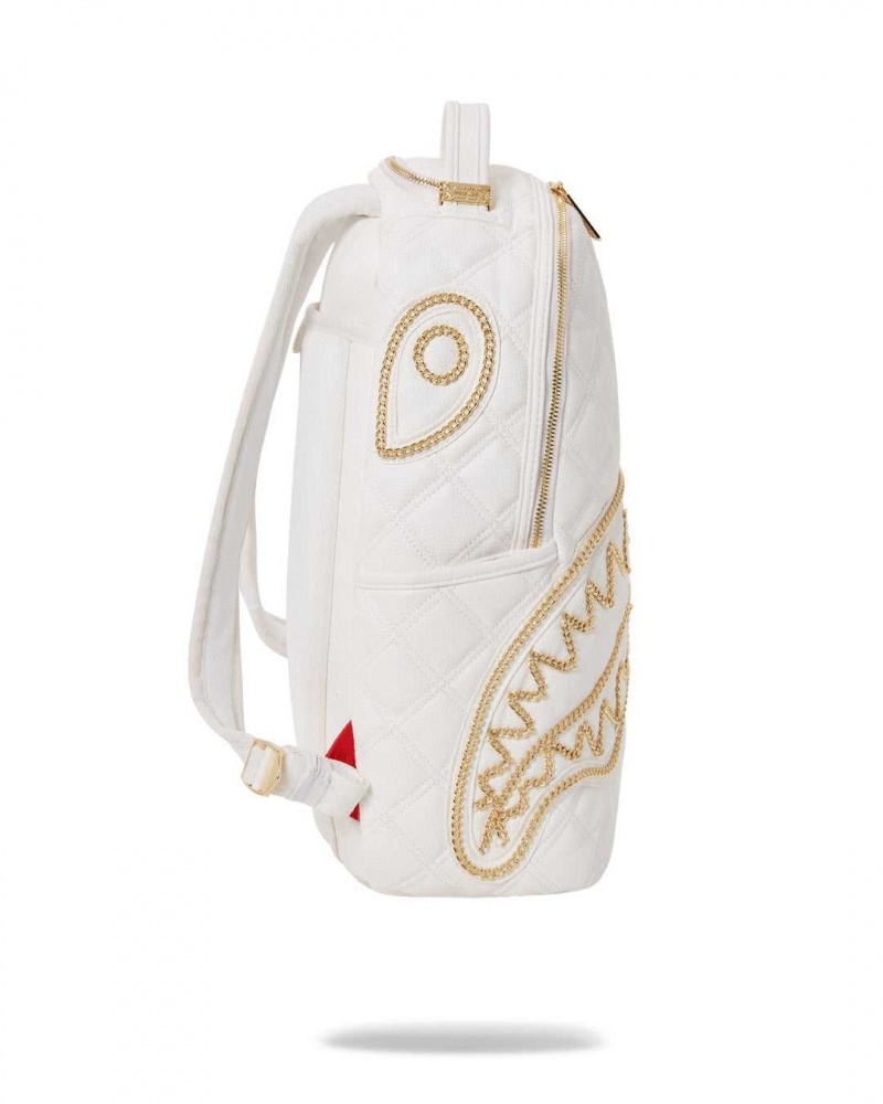 Sprayground Backpack RIVIERA BACKPACK White Gold White | WKLEG2059