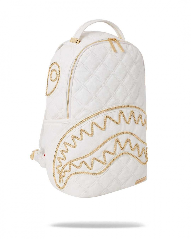 Sprayground Backpack RIVIERA BACKPACK White Gold White | WKLEG2059