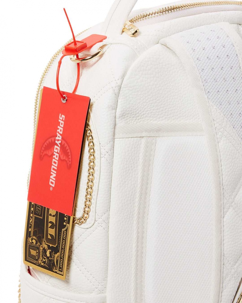 Sprayground Backpack RIVIERA BACKPACK White Gold White | WKLEG2059