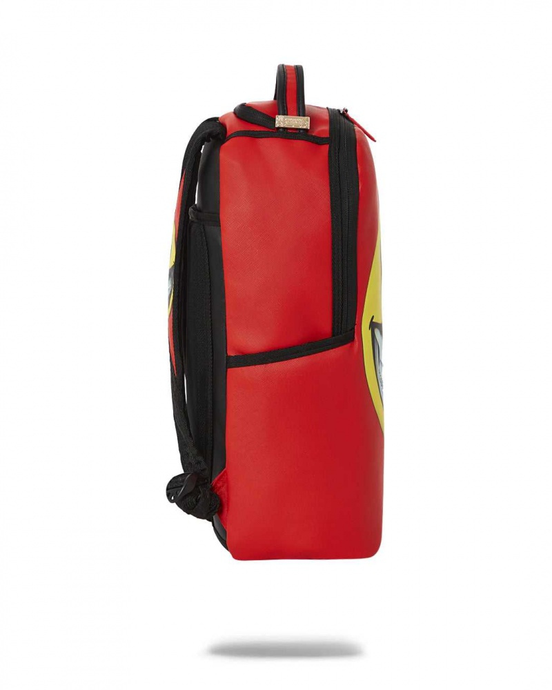 Sprayground Backpack RON ENGLISH SMILE BACKPACK Red | XHWUK5074