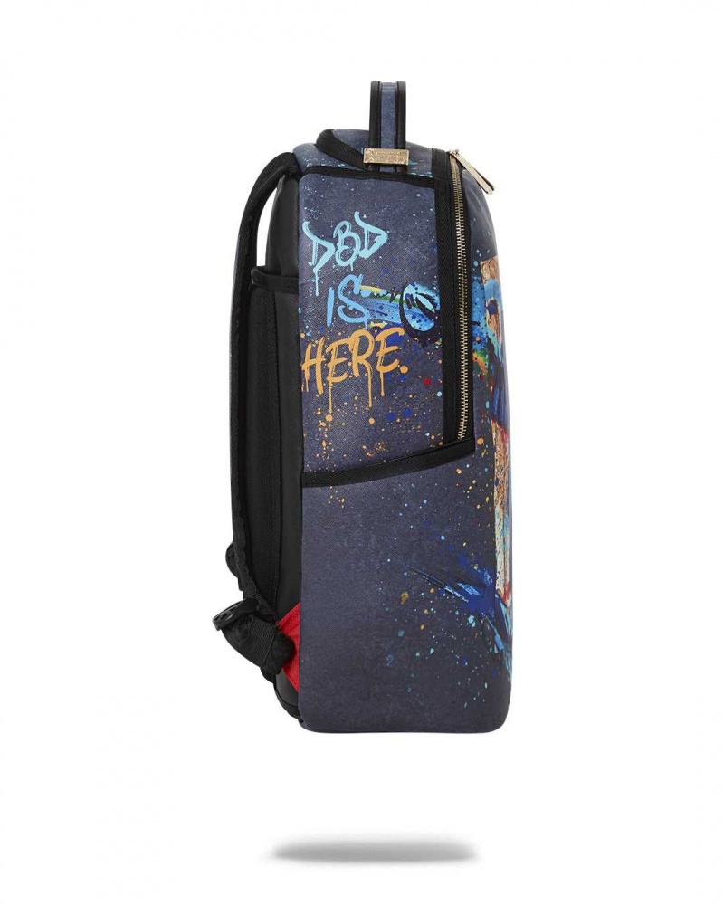 Sprayground Backpack RON ENGLISH 30 BACKPACK Blue | NOXIB3104