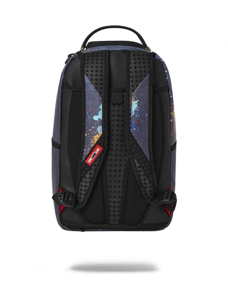 Sprayground Backpack RON ENGLISH 30 BACKPACK Blue | NOXIB3104