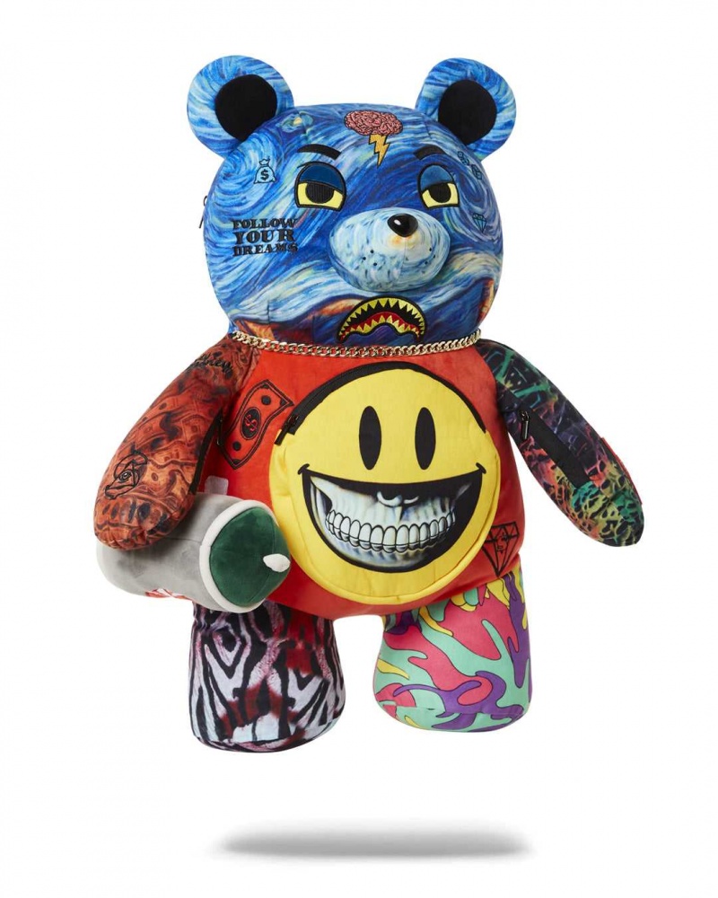 Sprayground Backpack RON ENGLISH BEAR BACKPACK Blue | UNIGE6187