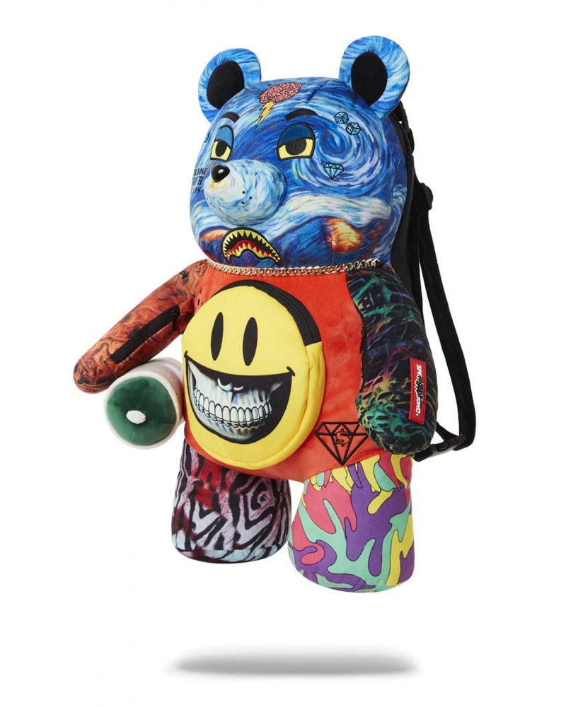 Sprayground Backpack RON ENGLISH BEAR BACKPACK Blue | UNIGE6187