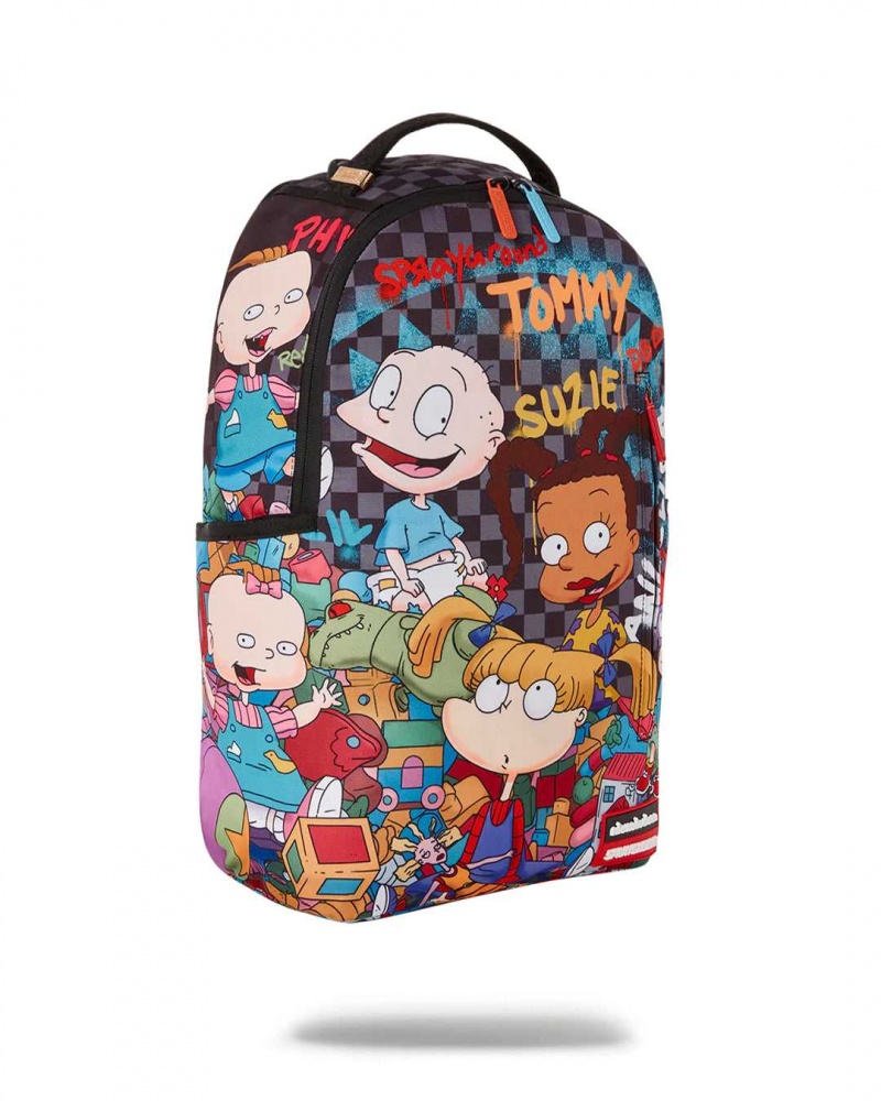 Sprayground Backpack RUGRATS MASHUP DLXR BACKPACK Green | HEASK3785