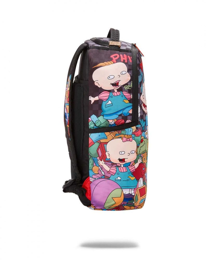 Sprayground Backpack RUGRATS MASHUP DLXR BACKPACK Green | HEASK3785