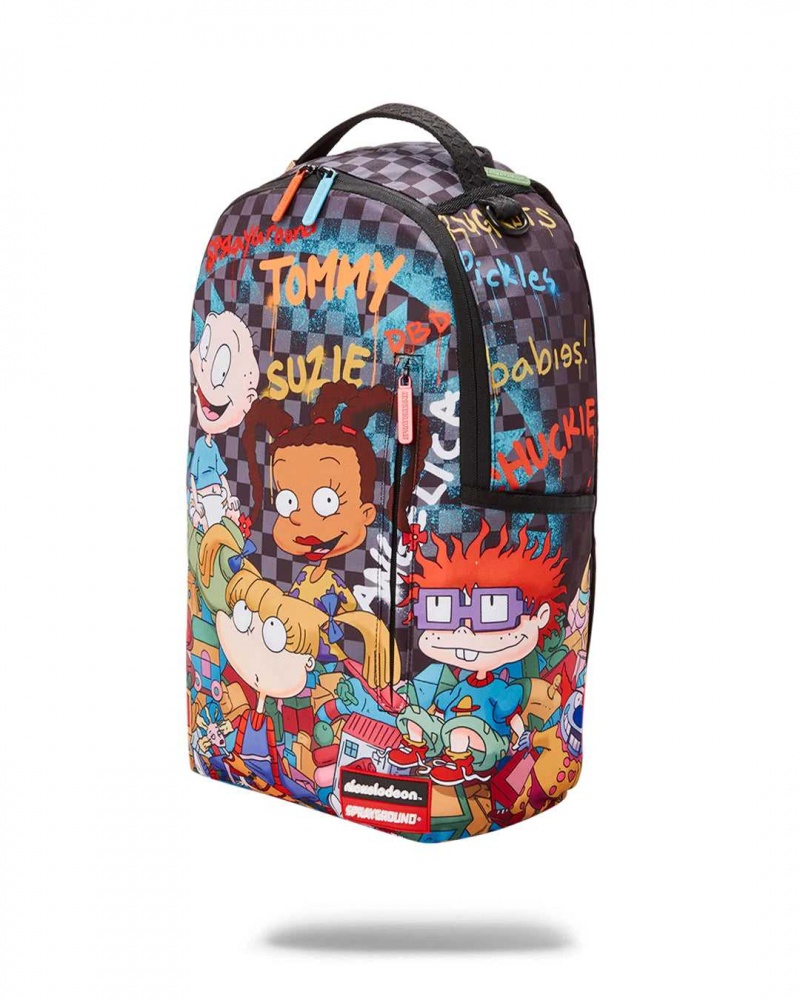 Sprayground Backpack RUGRATS MASHUP DLXR BACKPACK Green | HEASK3785