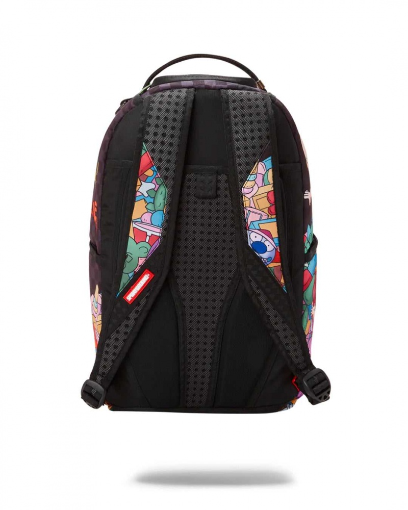 Sprayground Backpack RUGRATS MASHUP DLXR BACKPACK Green | HEASK3785