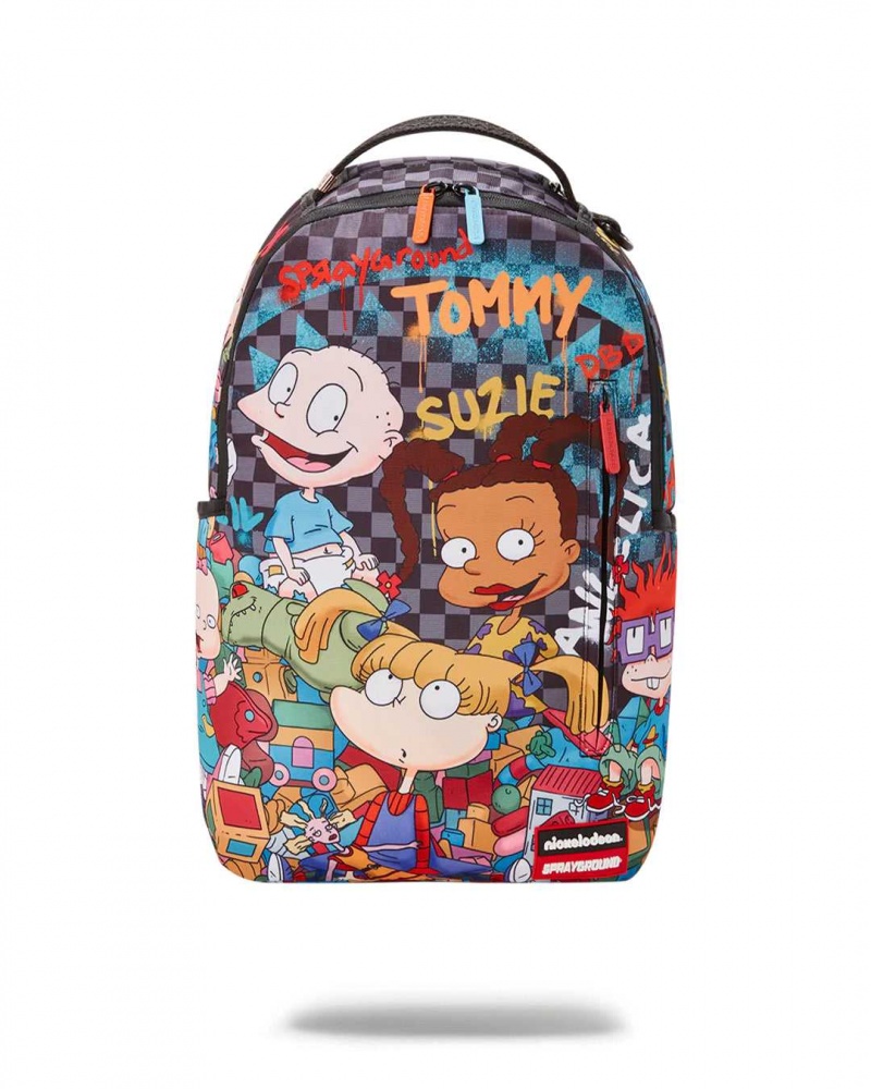 Sprayground Backpack RUGRATS MASHUP DLXR BACKPACK Green | HEASK3785