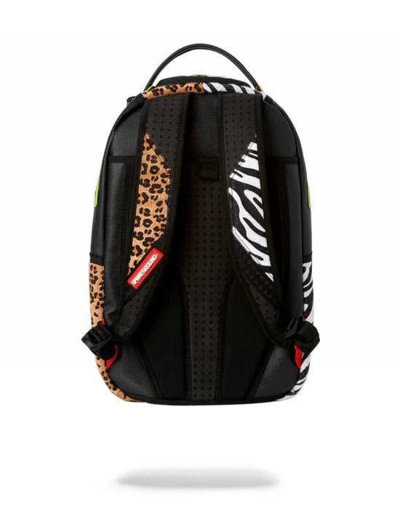 Sprayground Backpack SAFARI CUT White | YISER5869