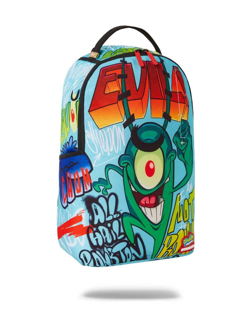 Sprayground Backpack SBPLANKTON DLXR BACKPACK Blue | BJRKM4789